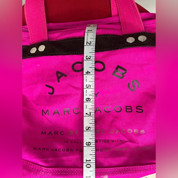 Jacob’s by Marc Jacobs Canvas pink Tote Bag Purse Shoulder - Picture 10 of 12